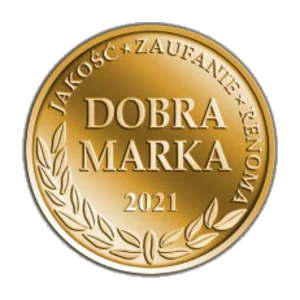 Godło Dobra Marka 2021 — Jakość, Zaufanie, Renoma